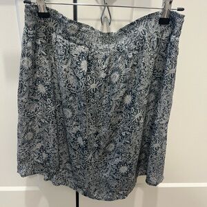 LOFT floral Mini A-Line Skirt